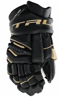 True Hockey True Catalyst 7X Senior Hockey Gloves -Bauer CT7xGlove Black Gold