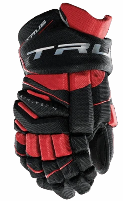 True Hockey True Catalyst 7X Senior Hockey Gloves -Bauer CT7xGlove Black Red