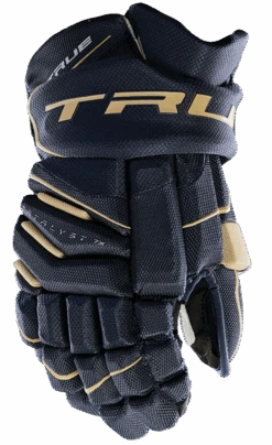 True Hockey True Catalyst 7X Senior Hockey Gloves -Bauer CT7xGlove Navy Gold 283186e0 2f81 4f13 8bb3 f445b4a37612