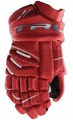 True Hockey True Catalyst 7X Junior Hockey Gloves -Bauer CT7xGlove Red
