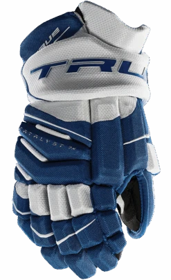 True Hockey True Catalyst 7X Junior Hockey Gloves -Bauer CT7xGlove Royal White