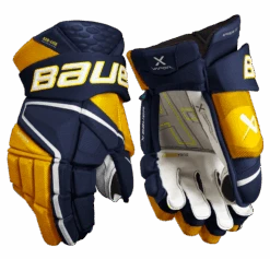 Bauer Vapor Hyperlite Senior Hockey Gloves 25 Bauer Vapor Hyperlite Senior Hockey Gloves -Bauer HYPERLITE SR FRONT NVG2