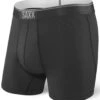 SAXX Quest Boxer Brief Fly Black -Bauer saxx quest2.0 boxer fly black