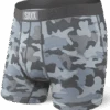 SAXX Ultra Boxer Fly Graphite Stencil Camo -Bauer saxx ultra boxer fly graphite stencil camo
