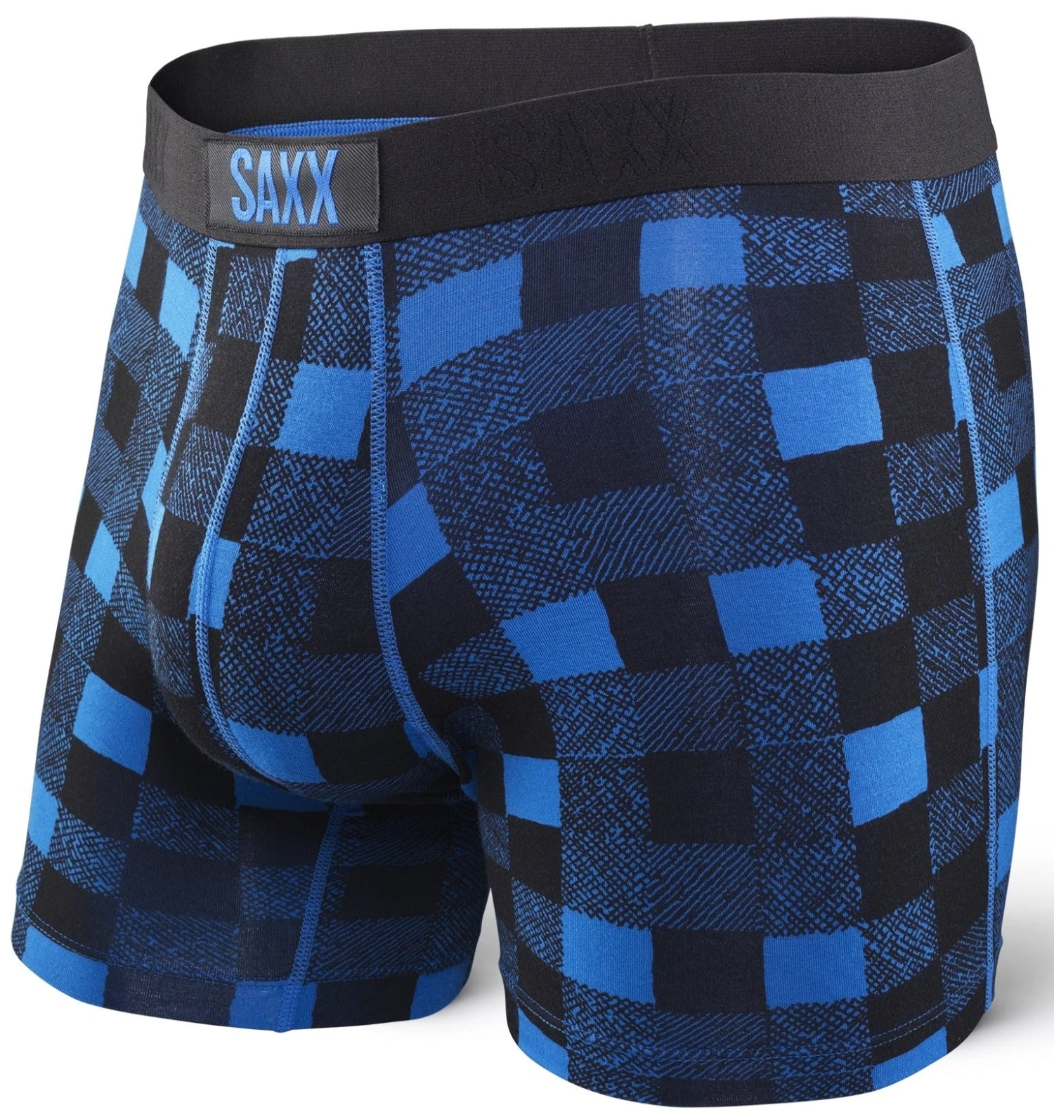 SAXX Vibe Boxer Modern Fit Royal Lumberjack Plaid 3 SAXX Vibe Boxer Modern Fit Royal Lumberjack Plaid