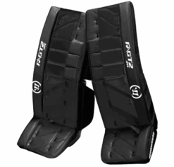 Warrior Ritual GT2 Junior Goalie Pads (w/ Knee Pads) -Bauer warrior ritual gt2 junior goalie pads black