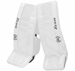 Warrior Ritual GT2 Junior Goalie Pads (w/ Knee Pads) -Bauer warrior ritual gt2 junior goalie pads white